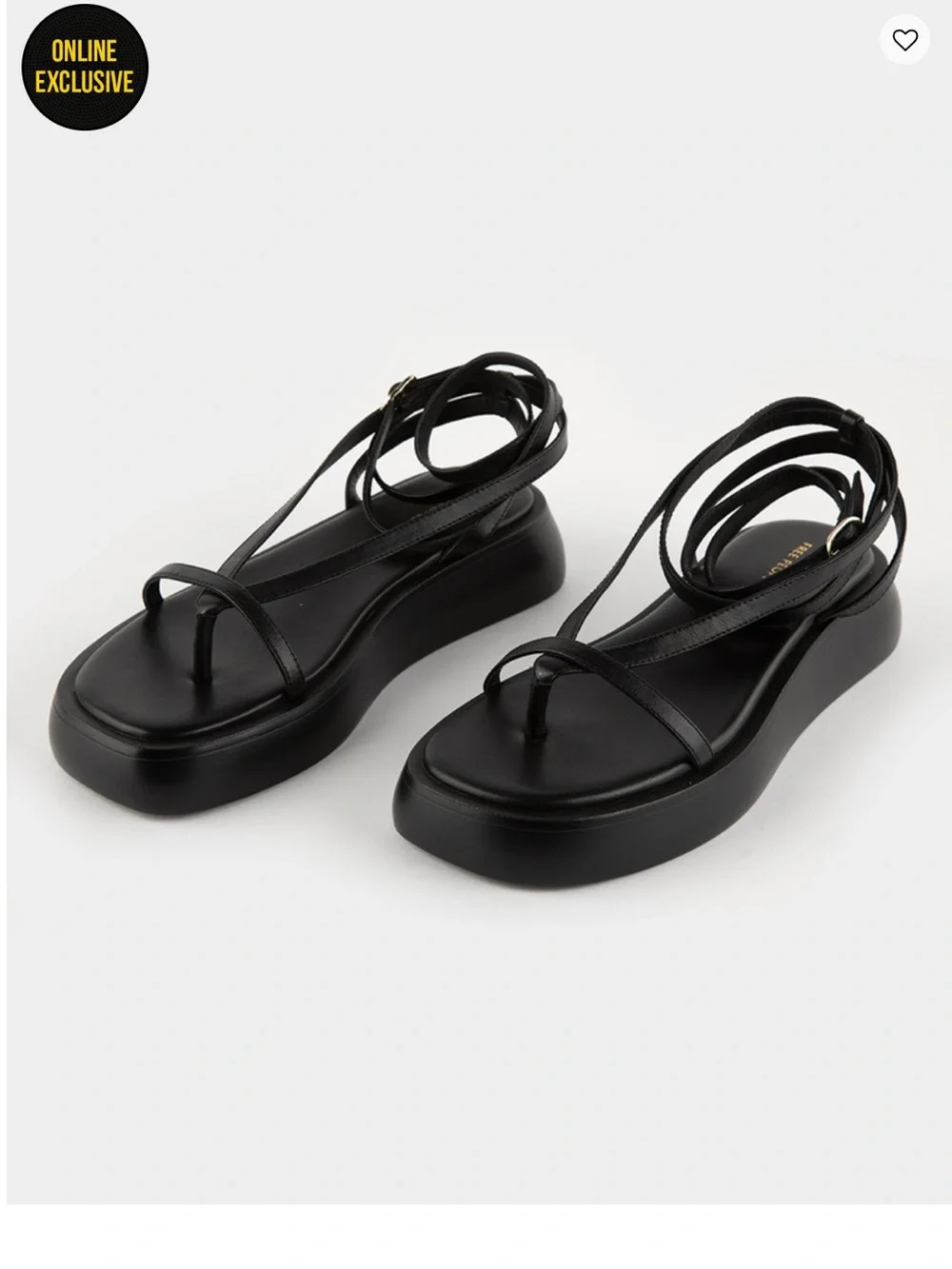Free People Strappy Platform Ankle-Tie Sandals